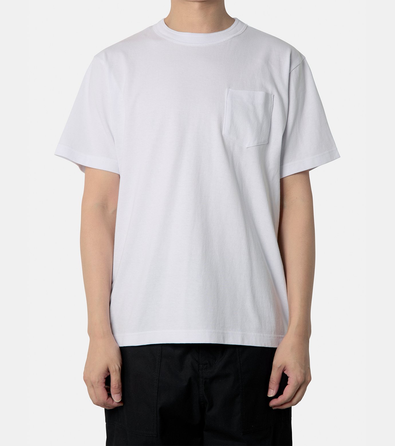サカイ - sacai | Side Zip Cotton T-Shirt-White-1の通販