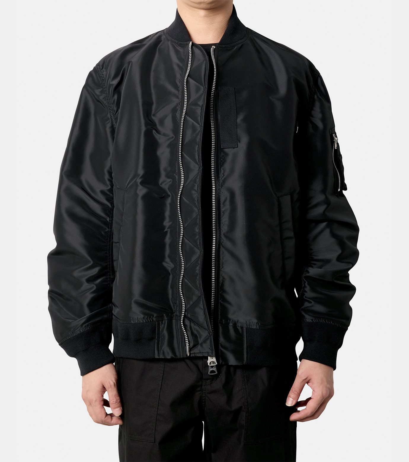 サカイ - sacai | Nylon Twill Blouson-Black-2の通販 | RESTIR リステア