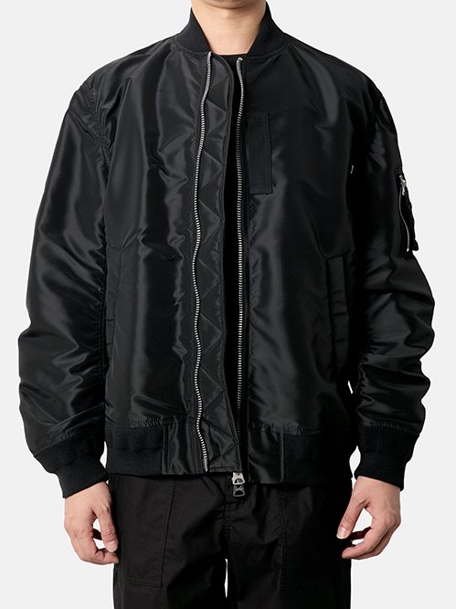 サカイ - sacai | Nylon Twill Blouson-Black-2の通販 | RESTIR リステア