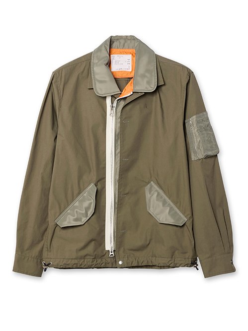 サカイ - sacai | Cotton Nylon Oxford Blouson-Khaki-2の通販