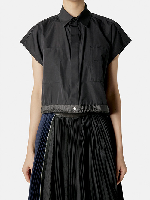 サカイ - sacai | Thomas Mason S SS Shirt-Black-1の通販 | RESTIR