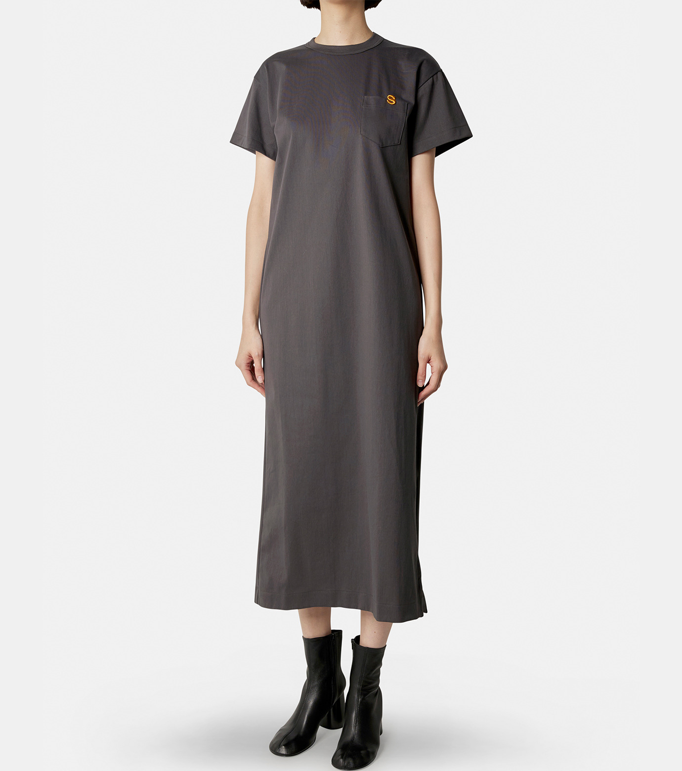 ワンピース Sacai Cotton jersey dress 保証書付】 Sacai Cotton Stripe Navy in Dress Jersey Cotton x