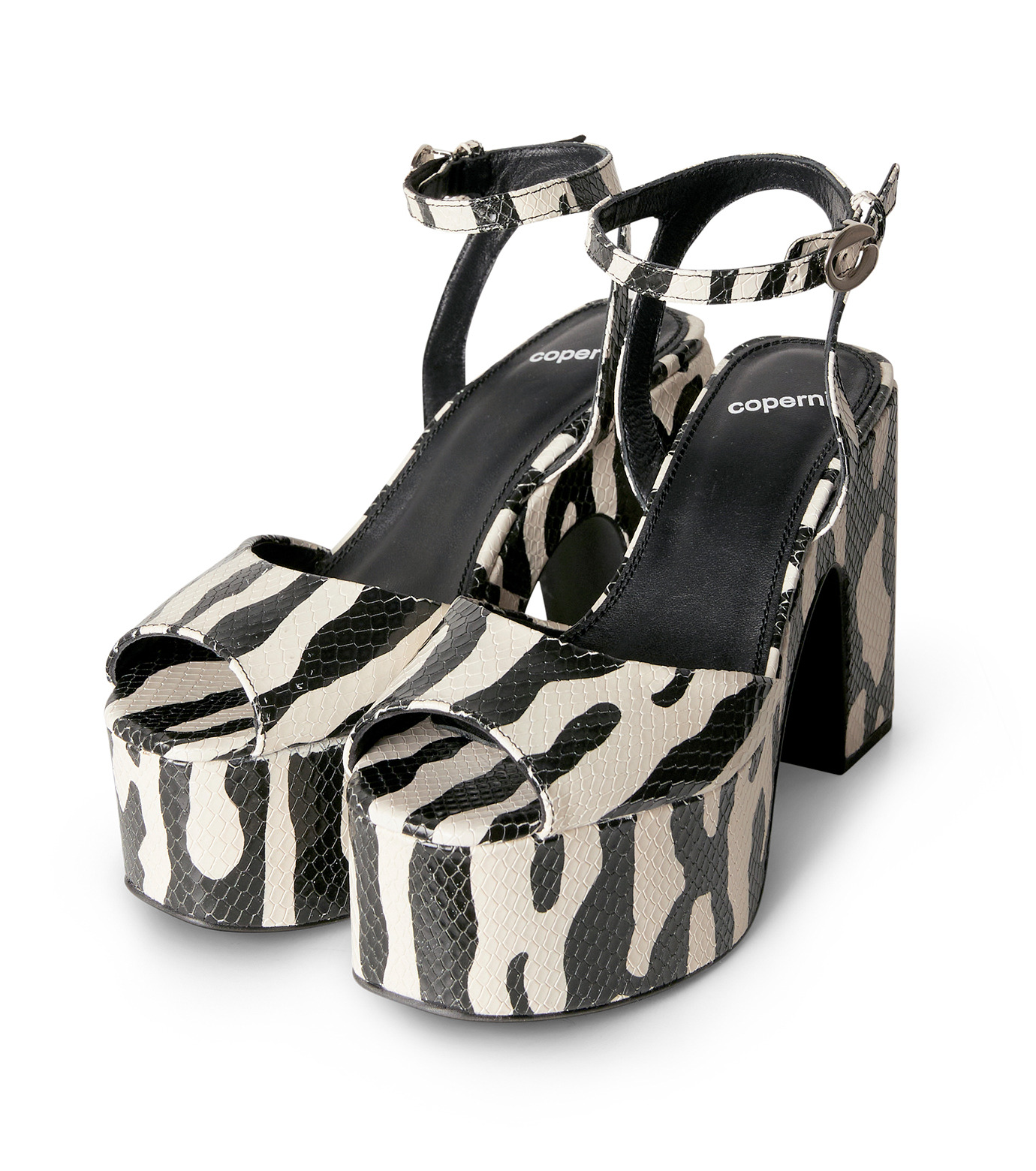 【Coperni】 Bridge embellishedプラットフォームサンダル コペルニ - coperni | Zebra Bridge Platform | RESTIR リステア