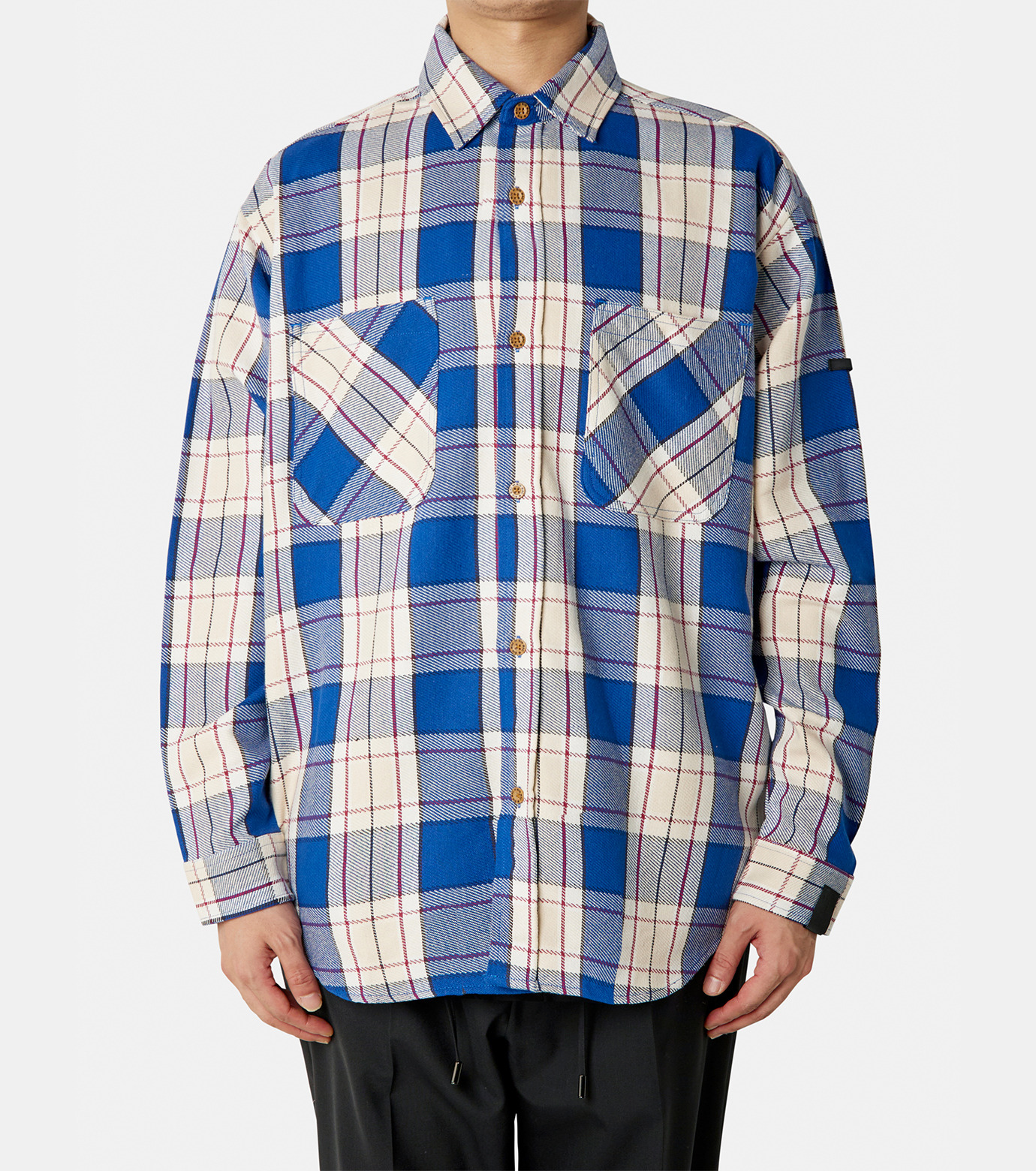 エヌ・ハリウッド - N.HOOLYWOOD | BIC MAC SHIRT-Blue-42の通販