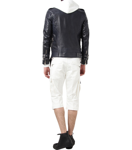 バルマン - BALMAIN | Leather Riders-Navy-44の通販 | RESTIR