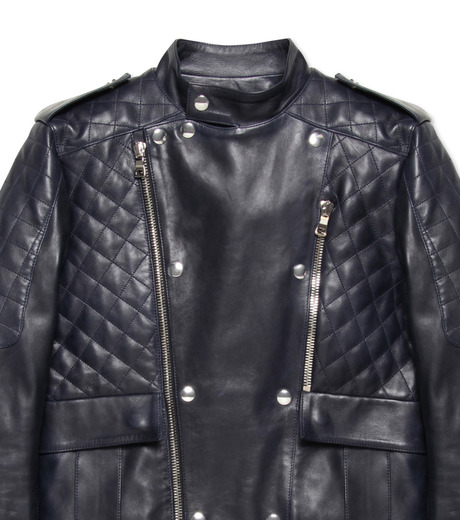 バルマン - BALMAIN | Leather Riders-Navy-44の通販 | RESTIR
