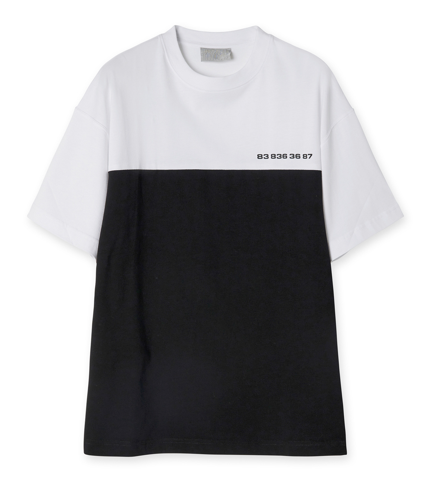 pulling shirt black and white