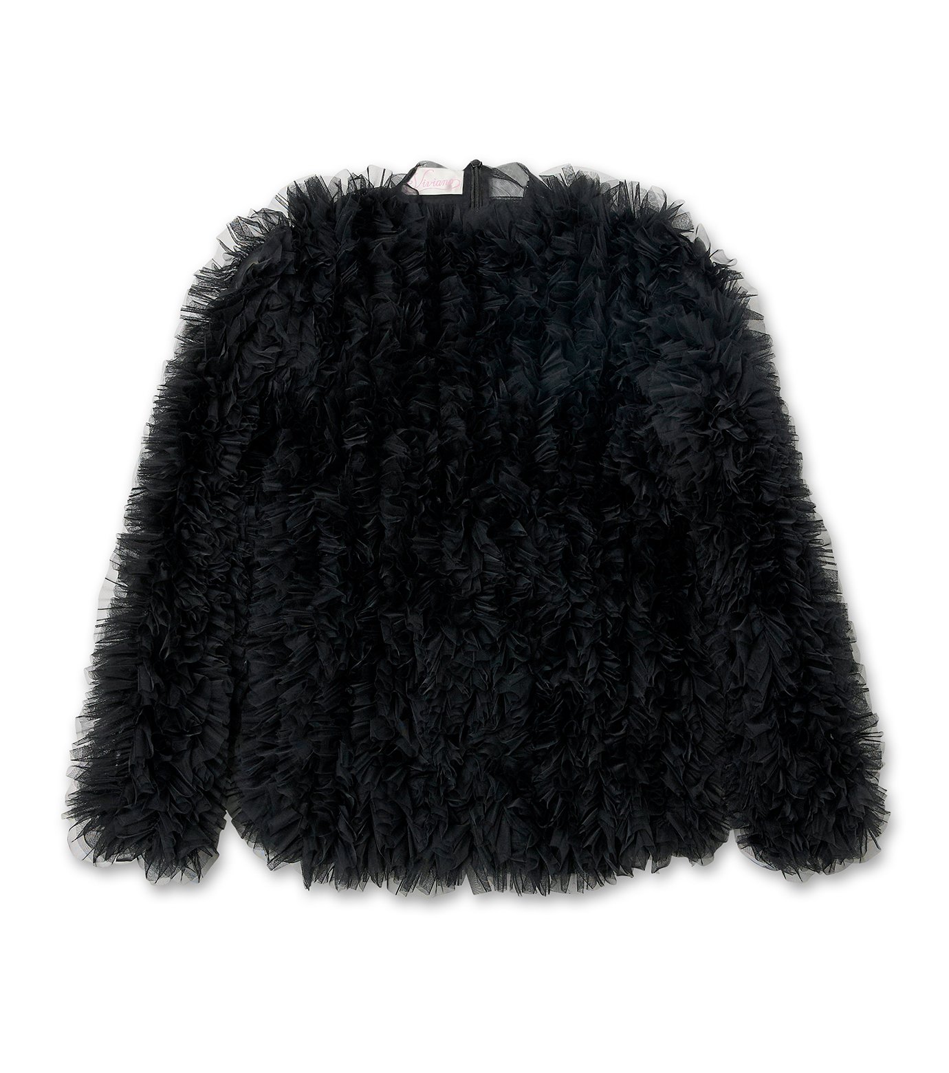 ヴィヴィアーノ - VIVIANO | Ruffle Tulle Top-Black-Sの通販 | RESTIR 