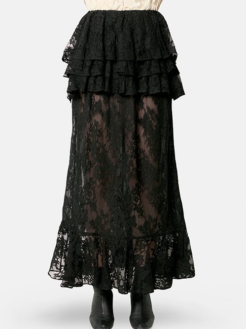 VIVIANO ジャガードスカート　黒 VIVIANO,ヴィヴィアーノの正規通販 WOMENS | RESTIR リステア