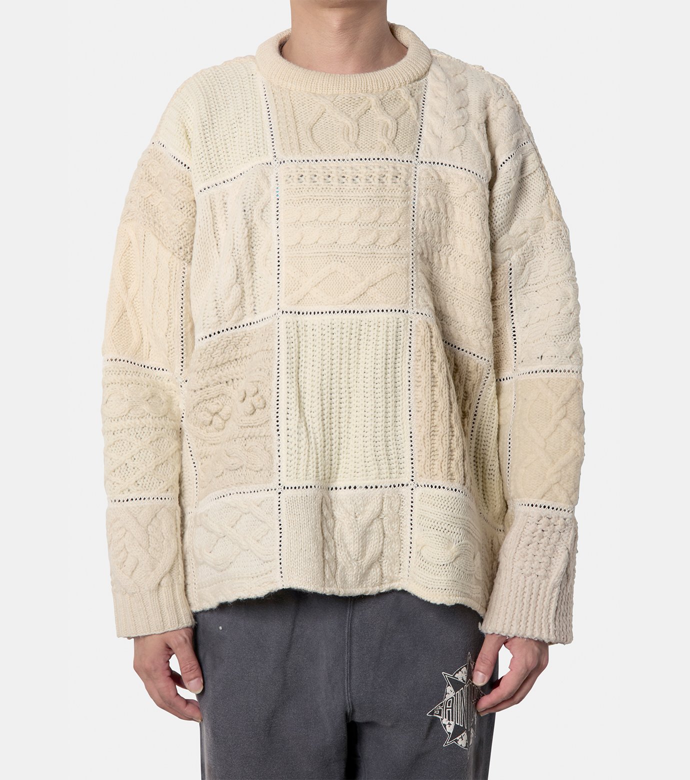 すぐお届け・送料込【READYMADE】CREW NECK KNIT / ニット レディーメイド - READYMADE | CREW NECK KNIT-White-Fの通販