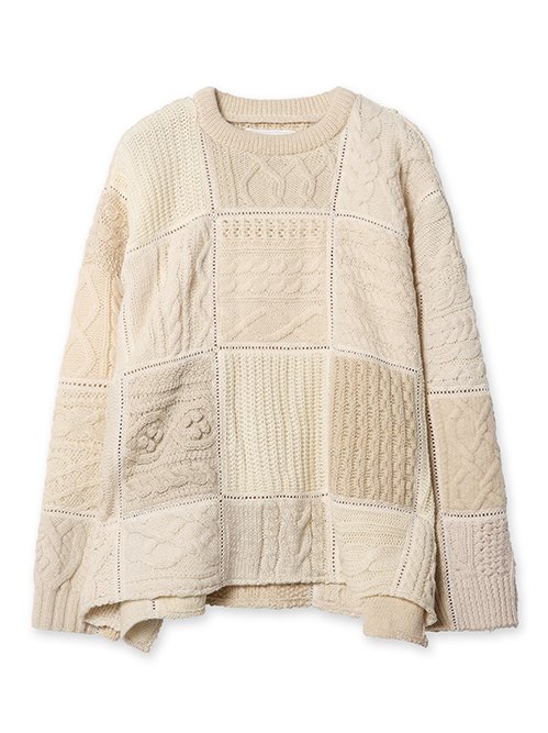 すぐお届け・送料込【READYMADE】CREW NECK KNIT / ニット レディーメイド - READYMADE | CREW NECK KNIT-White-Fの通販