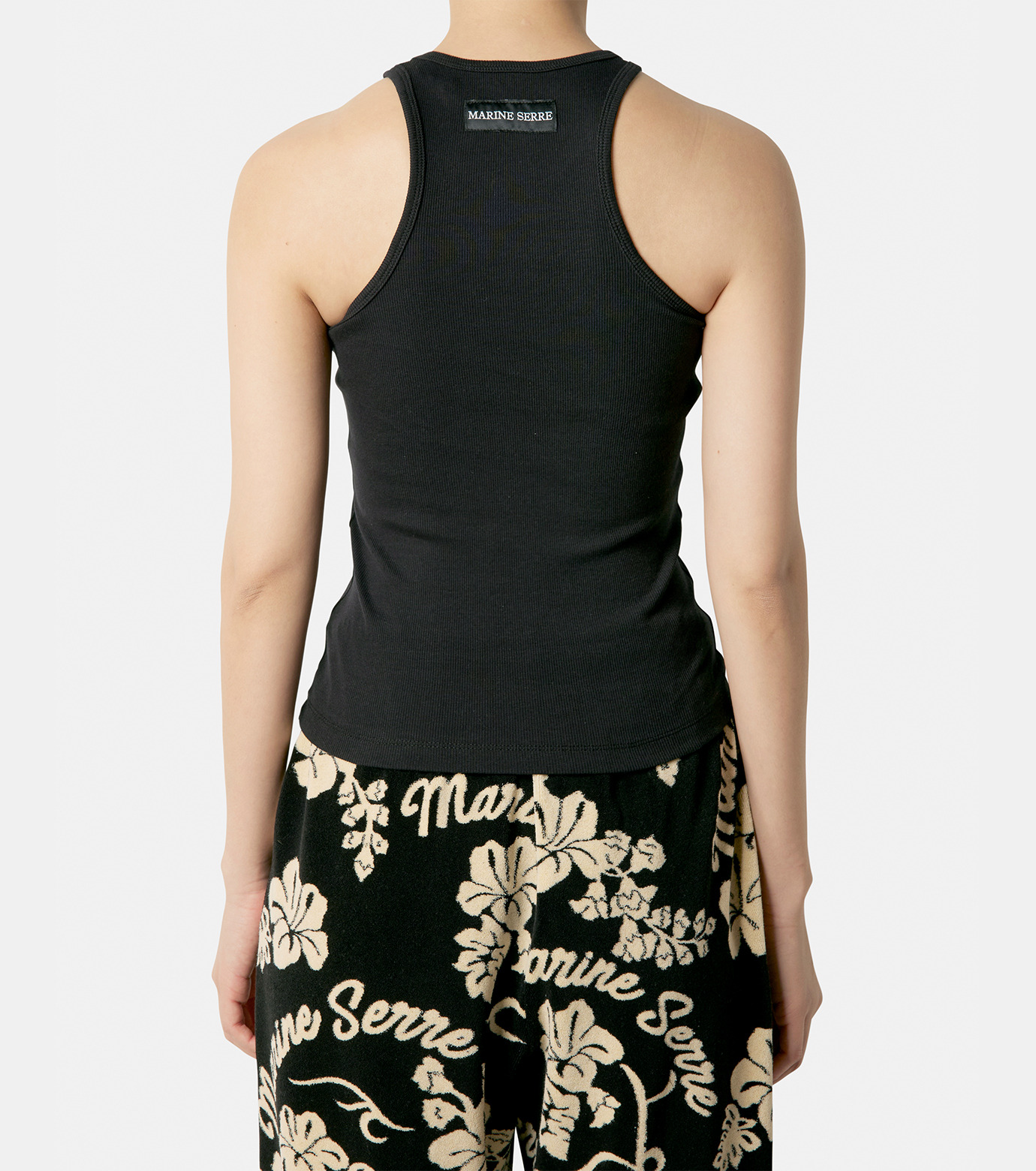 マリーン セル - MARINE SERRE | Organic Cotton Rib 2x2 Tank