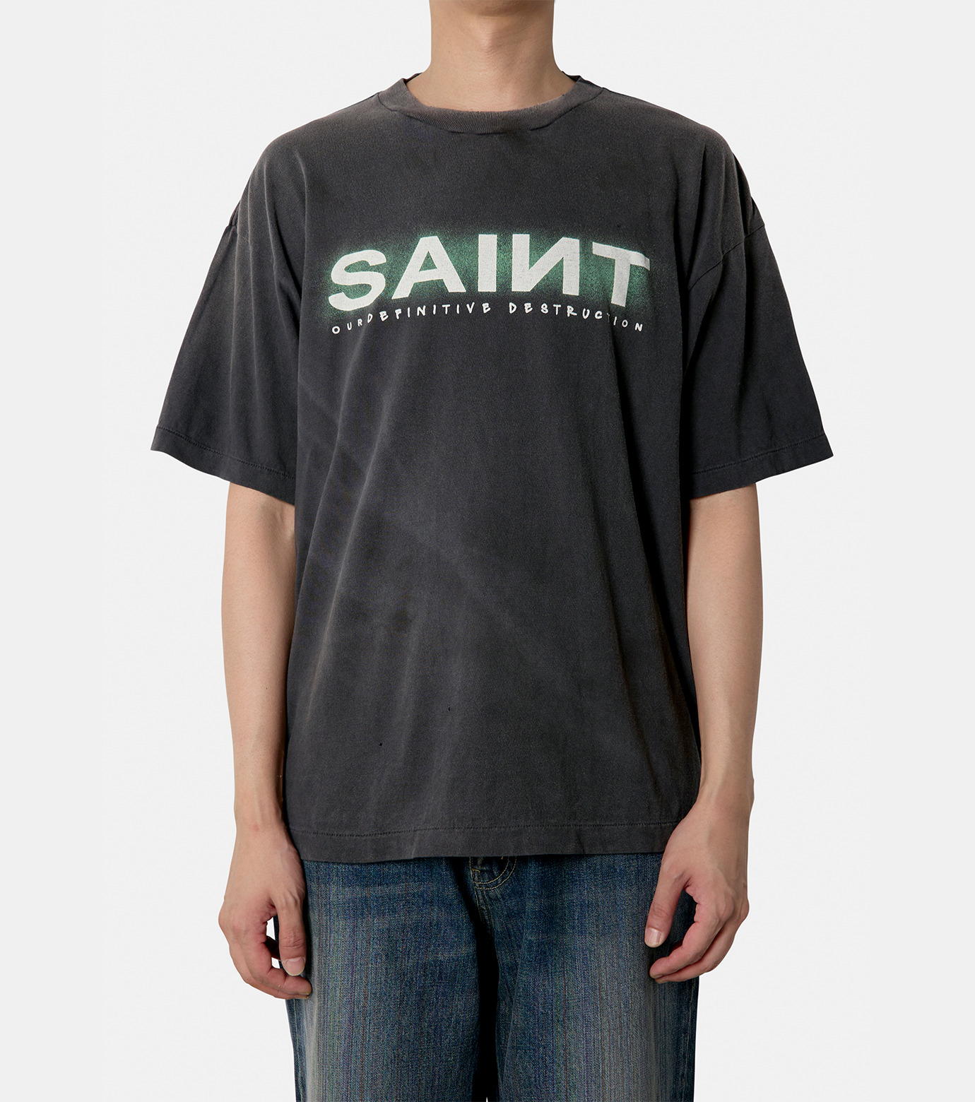 セント マイケル - ©️SAINT Mxxxxxx | SS TEE/SAINT-Black-Mの