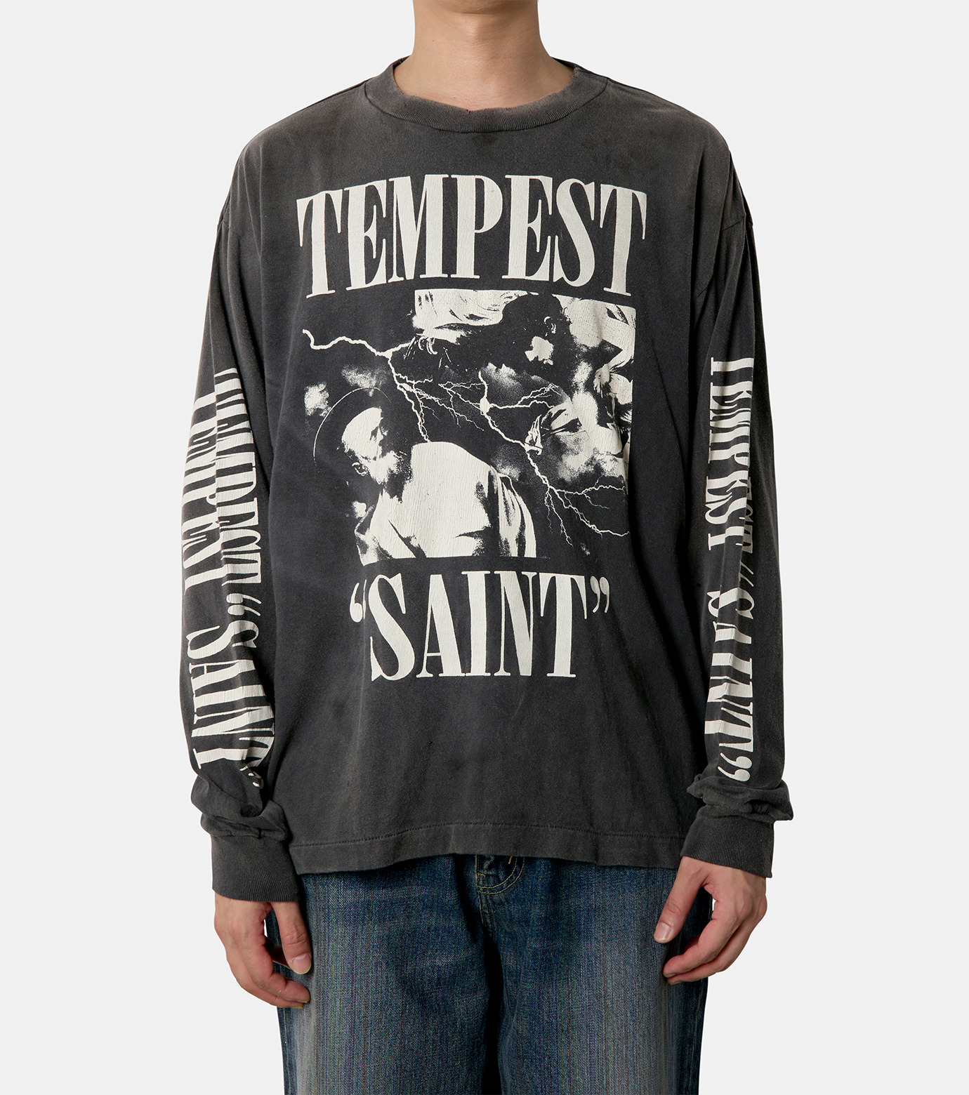 SAINT Mxxxxxx セント マイケル SS25 SS TEE/DELICATE BULLSHIT