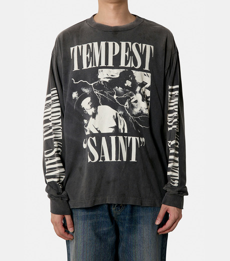 セント マイケル - ©️SAINT Mxxxxxx | LS TEE/TEMPEST-Black-XL