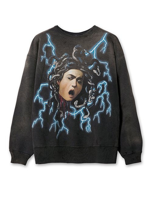 限定版 マイケル セント - SWT/MEDUSA-Black-S CREW | Mxxxxxx ©️SAINT ボトムス・スパッツ