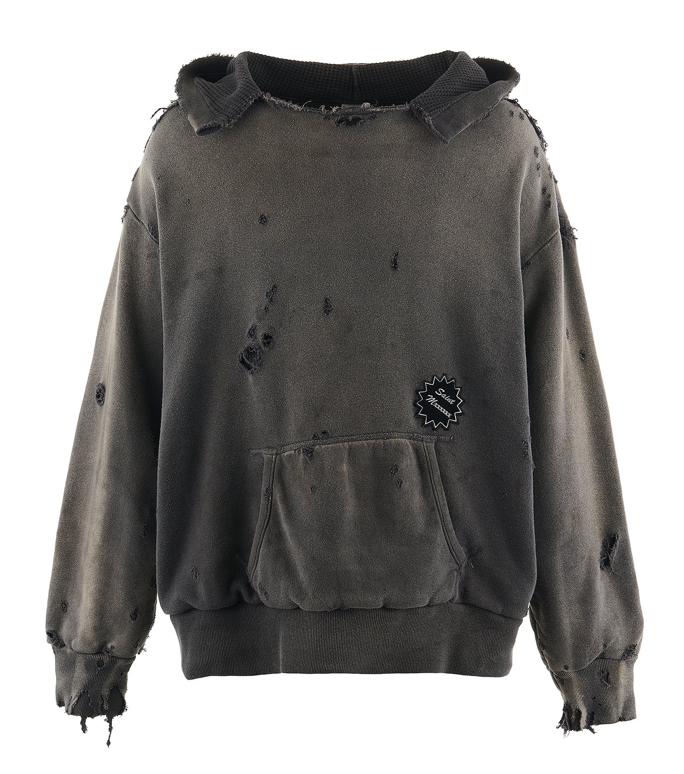 セント マイケル - ©️SAINT Mxxxxxx | HOODIE/DBL FACE-Charcoal