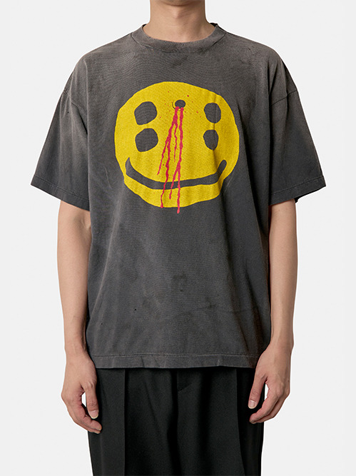 セント マイケル - ©️SAINT Mxxxxxx | CP_SS TEE/SMILE-Black