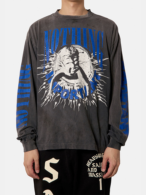 完売前に【SAINT Mxxxxxx】NOTHING IMP グラフィック ロンT 完売前に【SAINT Mxxxxxx】NOTHING IMP グラフィック ロンT
