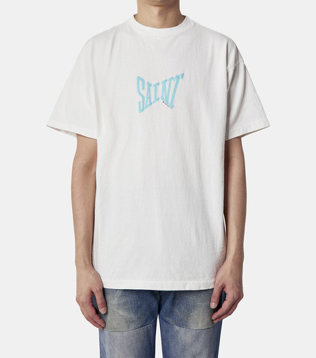 ビアズリー展 ステューディオ第5巻第30号 Tシャツ Mサイズ ホワイト SAINT M×××××× - [2月10日(土)10時発売!!] SM-YS8-0000-020 / LS