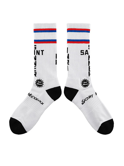 セント マイケル - ©️SAINT Mxxxxxx | SOCKS FRANCE-White-Fの通販
