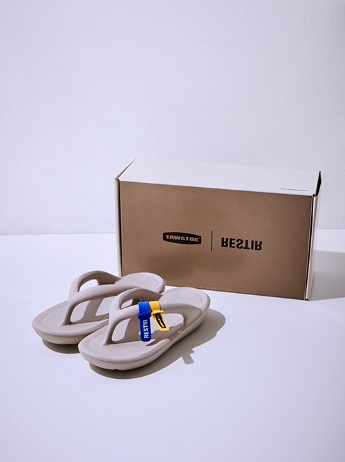 トーアンドトー - TAW&TOE | Zerovity Flip Flop OG-Gray-25の