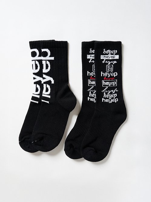 Mixed Logo Socks-2 Pair Set