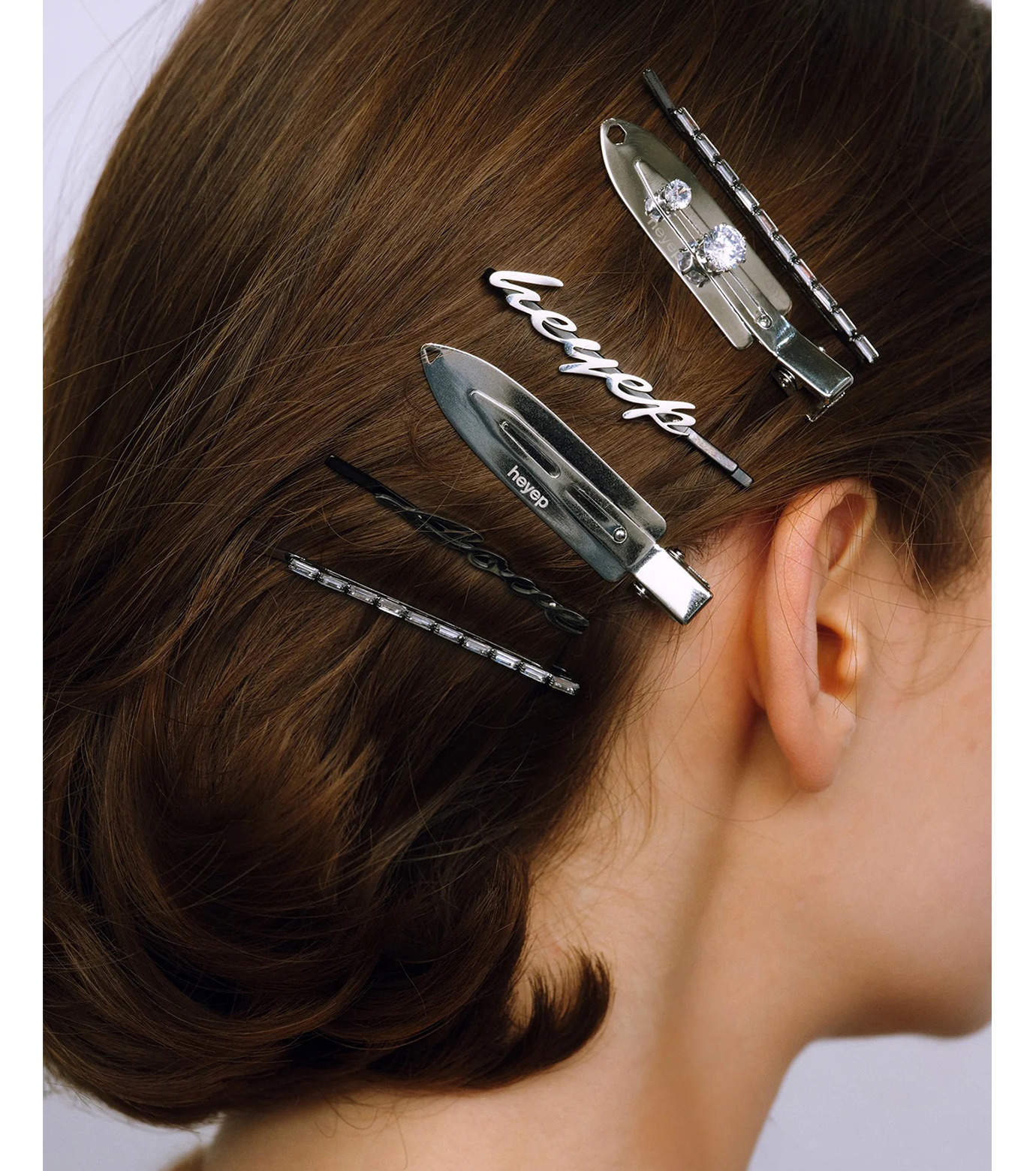 ヘイップ - heyep | Flat Hair Clips-Silver-Fの通販 | RESTIR